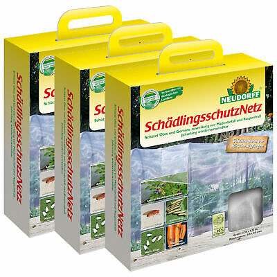 3x Neudorff Schädlingsschutz Red de Protección Vegetal Estante Beetabdeckung