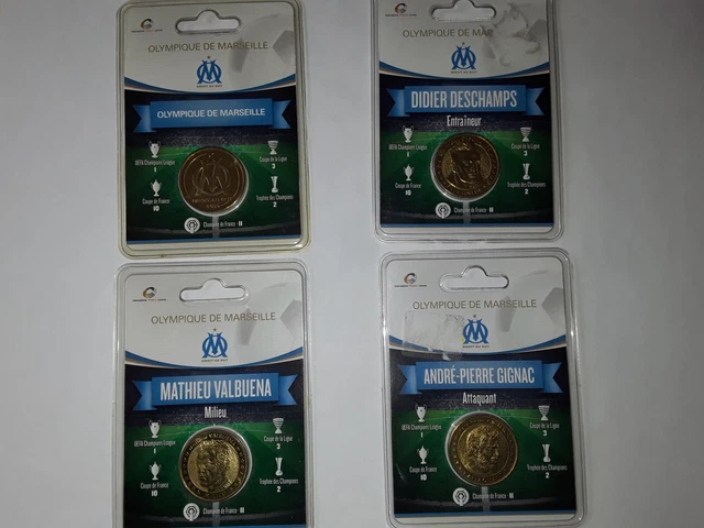Lot De 4 Medailles Olympique De Marseille Arthus Bertrand