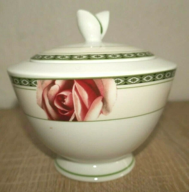Zuckerdose Von Heinrich Winterling Hw Mit Rosenmotiv Und Deckel 7,5Cm Höhe*Top!!