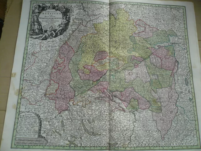 Circulus Suevicus, anno 1740, Karte, Seutter Augsburg, Seutter, Mathias, 1740