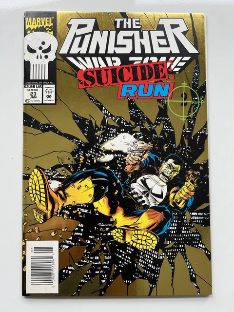 The Punisher War Zone #23 Suicide Run Gold Foil Cover Marvel Comics
