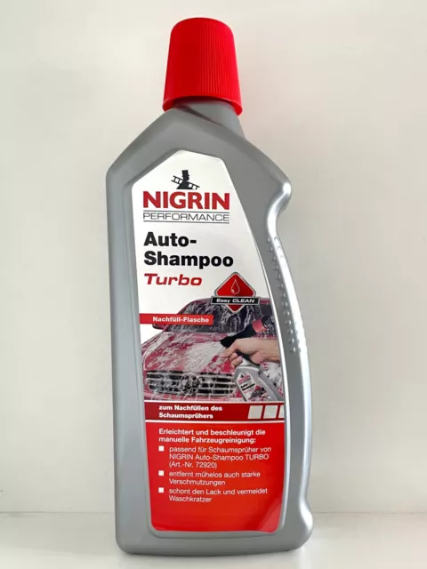 Nigrin Performance Auto-Shampoo Turbo 1L Nachfüllflasche