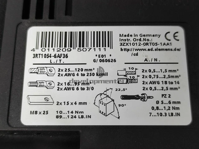 ONE New SIEMENS Contactor 3RT1054-6AF36 3RT1054-6AF36