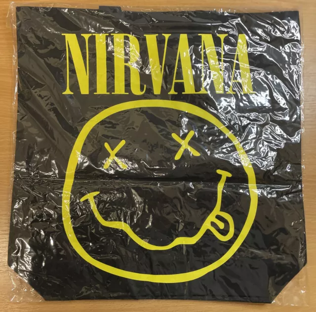 Nirvana - smiley Face Tote Bag