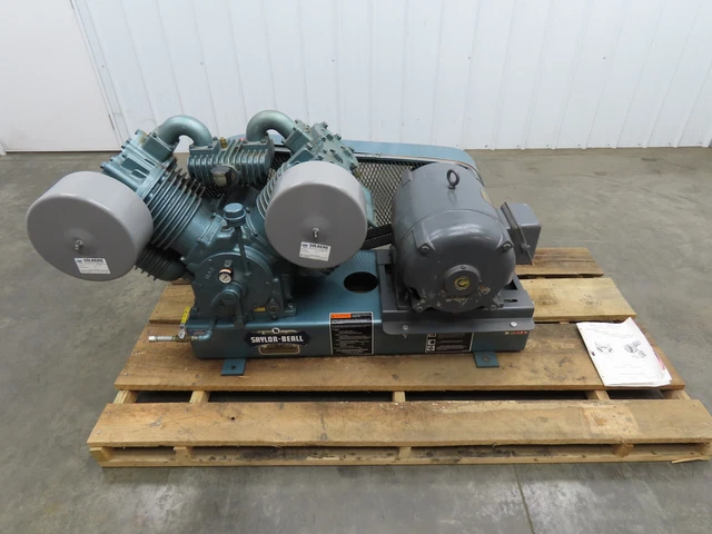 Saylor Beall B-PL-9200 Two Stage Piston Air Compressor 76 CFM 30HP 230/460V 3Ph