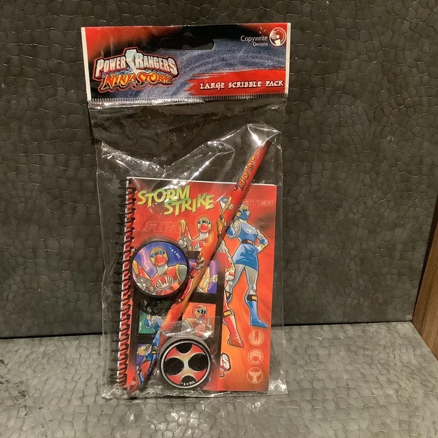 POWER RANGERS NINJA Storm Stationary Set Sealed Notebook, Pencil £6.95 ...