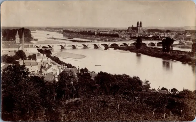 France, Tours, vue générale Vintage print, tirage d&#039;époque,   Tirage albu