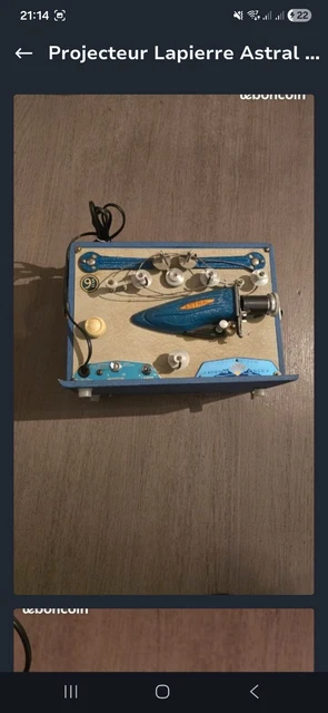 Vieux Projecteur Lapierre L60 Pour Film 9,5 Mm - France - Années 50 - Fonctionne Sur Secteur