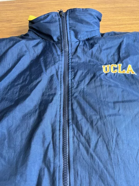 Vintage Champion Products Men’s UCLA Full Zip Lined Nylon Jacket Sz Large HR1 2