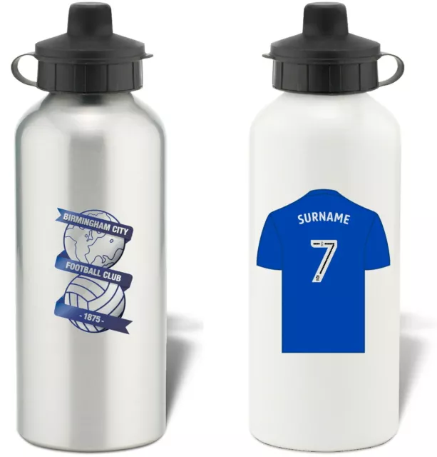 Personalised Birmingham City FC Aluminium Water Bottle - Free Delivery