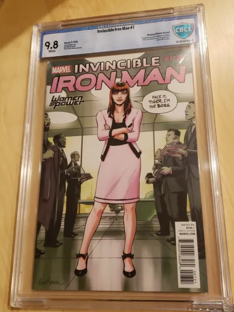 Invincible Iron Man 7 Women of Power Variant cameo Riri Williams Marvel CBCS 9.8