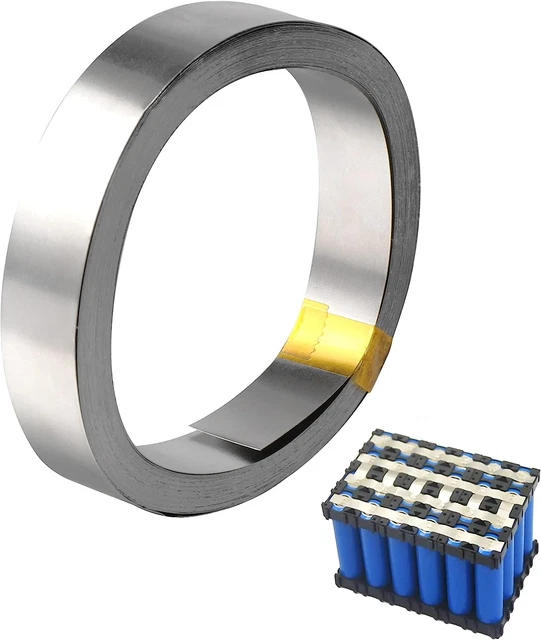 Bande Nickel 10m - 8x0,15 Mm - Pour Soudure Batterie Lithium - Ruban Conducteur Pour Spot Soudeur - Rechargeable