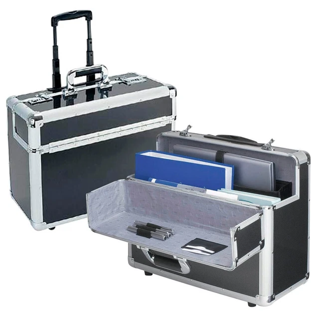 ALUMAXX Pilotenkoffer C-2 Aluminium schwarz 48,5 x 23,0 x 39,0 cm