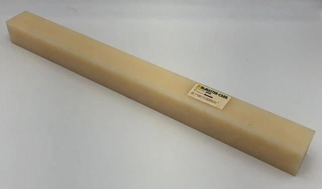 2 " Square x 24" Long NYLON BAR machinable stock  * FAST Shipping *