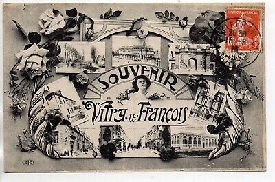 VITRY LE FRANCOIS - Marne - CPA 51 - carte multivues souvenir de ...