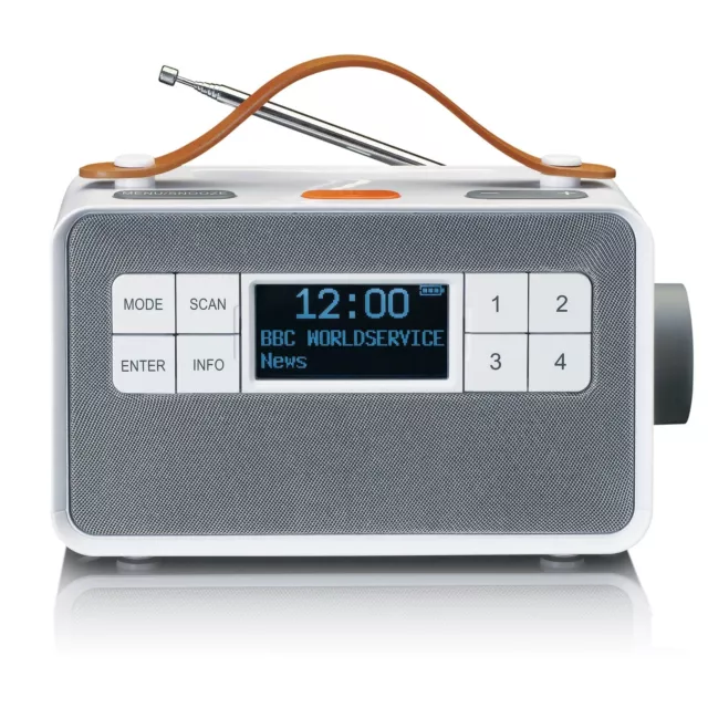 Lenco PDR-065WH Radio portable Numérique Blanc