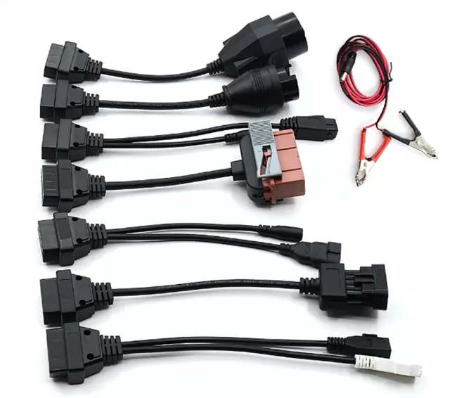 OBD2 Cables Full Set 8 Car Cables for Tnesf Delphis Orpdc VD DS150E CDP Pro