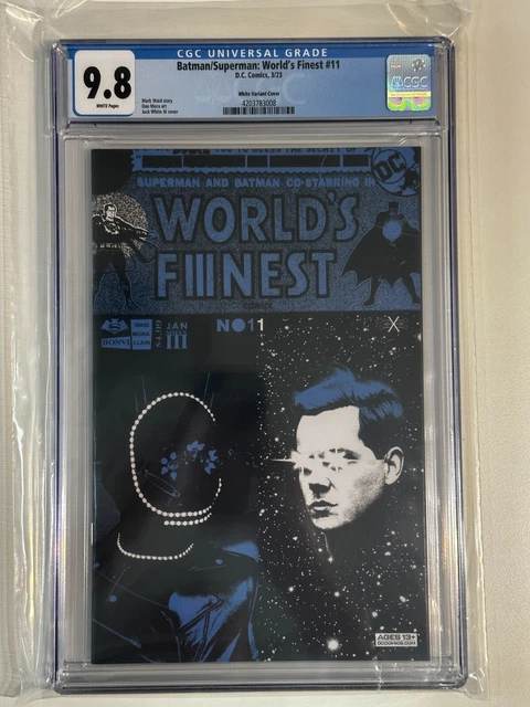 Batman/Superman World's Finest #11🎸CGC 9.8 MINT🎸Jack White Variant🎸FREE SHIP