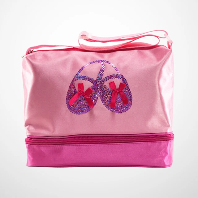 Filles épaule sac de danse enfants paillettes sac de ballet à double pont