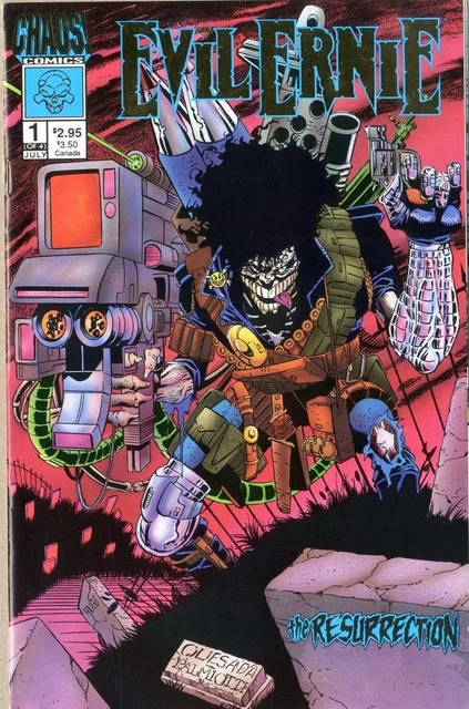 Evil Ernie The Resurrection #1 Very Fine Gold Edition 1993 Choas Comics