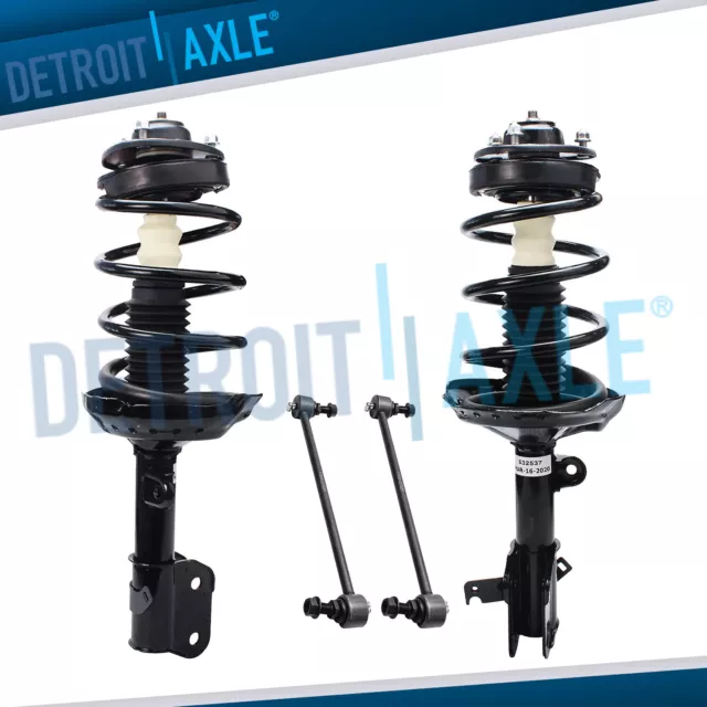 Front Struts with Coil Springs Sway Bar Links for 2005 2006 2007 Honda Odyssey