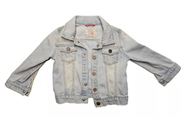 Sweet Original Baby Jeans Jacket By Zara Boy Size 9-12M 80 Blue