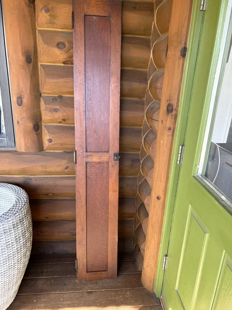 Antique Vintage Interior Wood Wooden Closet/ Pantry Door