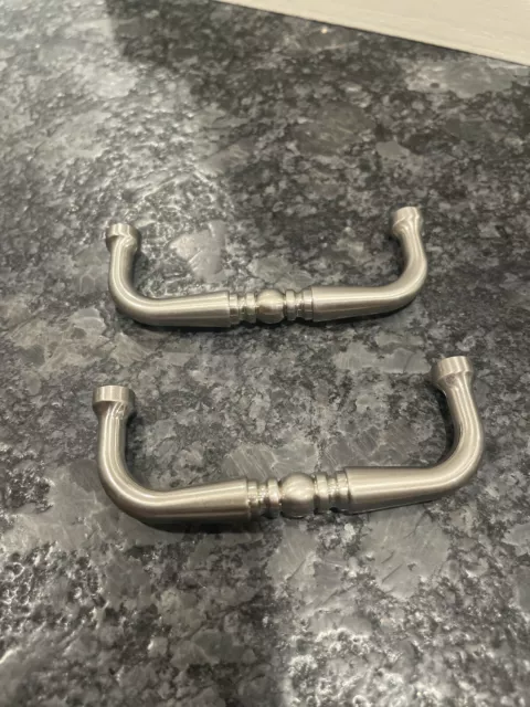 30 Cabinet Handles Silver 3 inches: Screws included