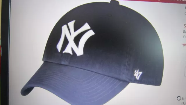 Casquette US, NY Yankees, Homme, Neuve, Couleur Bleue Marine, Taille Ajustable