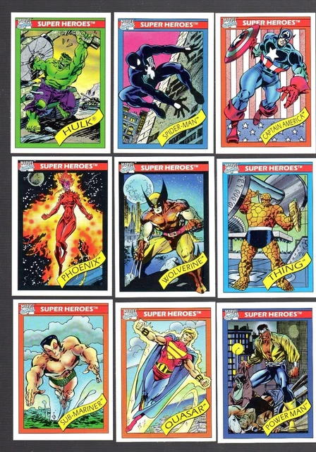 1990 Impel Marvel Universe Series I Trading Cards - Complete your set