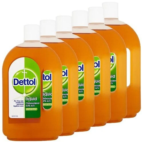 Desinfectante antiséptico líquido original Dettol 750 ml x 3 botellas grandes