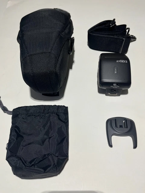 Canon Speedlite 270EX II Shoe Mount Flash & LowePro All Weather Pouch