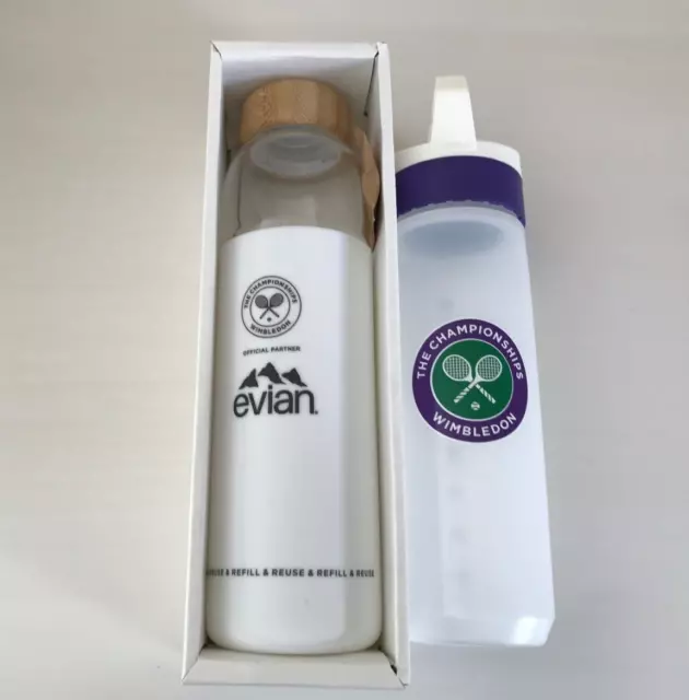 Wimbledon 2023 Limitierte Auflage Glas Wasser Flasche & Plastik