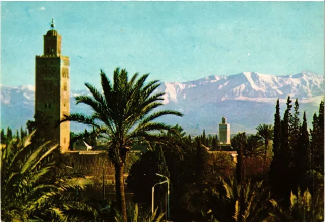 CPM MOROCCO Marrakech-Koutoubia and Grand Atlas (342925)