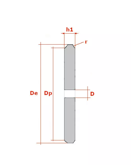 08B 26 Zähne Kettenradscheibe simplex DIN 8187 1/2" x 5/16" 12,7x7,75 mm 3