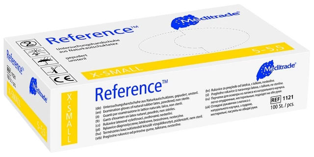 Reference™Untersuchungshandschuh aus Latex, gepudert, X-Large (9)