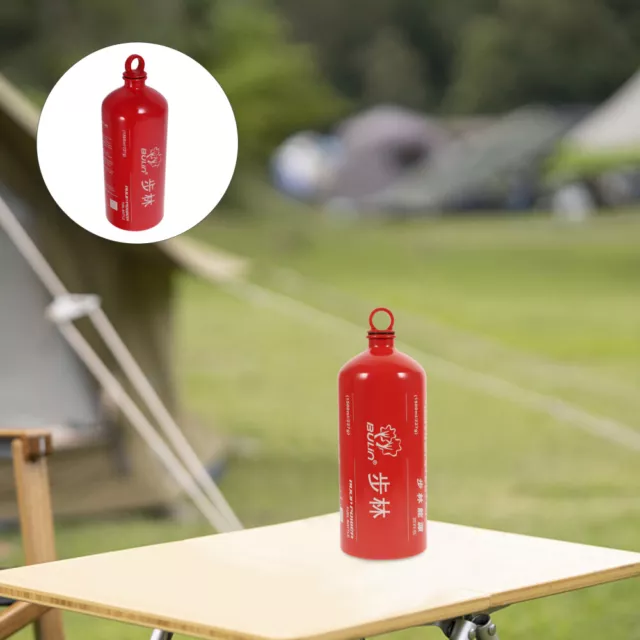 Red Aluminum Alloy Motorcycle Oil Stove Bottle Fuel for Reserve Gas