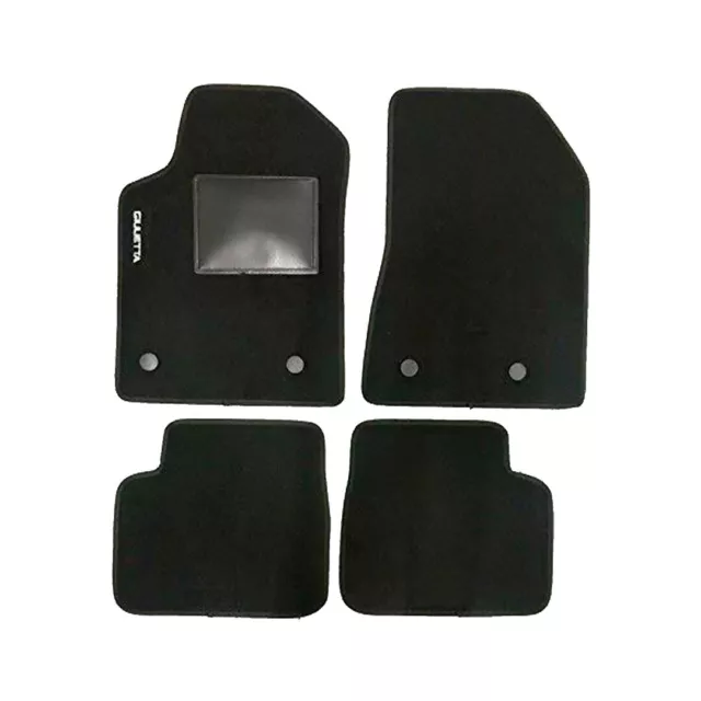 Set Tappeti Auto Alfa Romeo GT 2004 > in Moquette Nero con Rinforzo  Battitacco e Velcro di fissaggio ricamato - Grasso e Figli snc