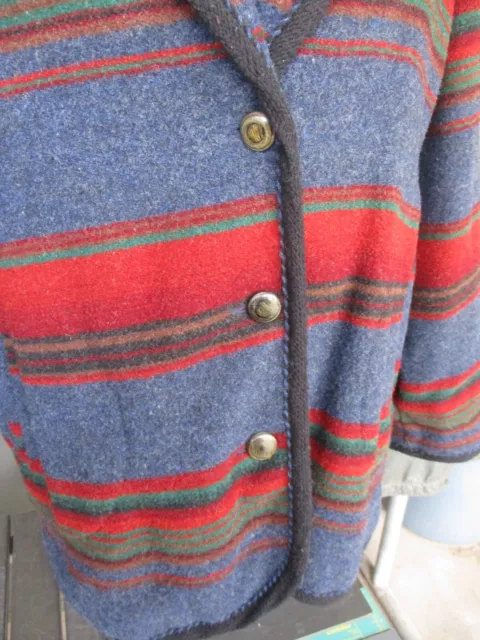 VTG WOOLRICH, US made Indian Blanket Stripe Pattern Wool Women’s Jacket ...