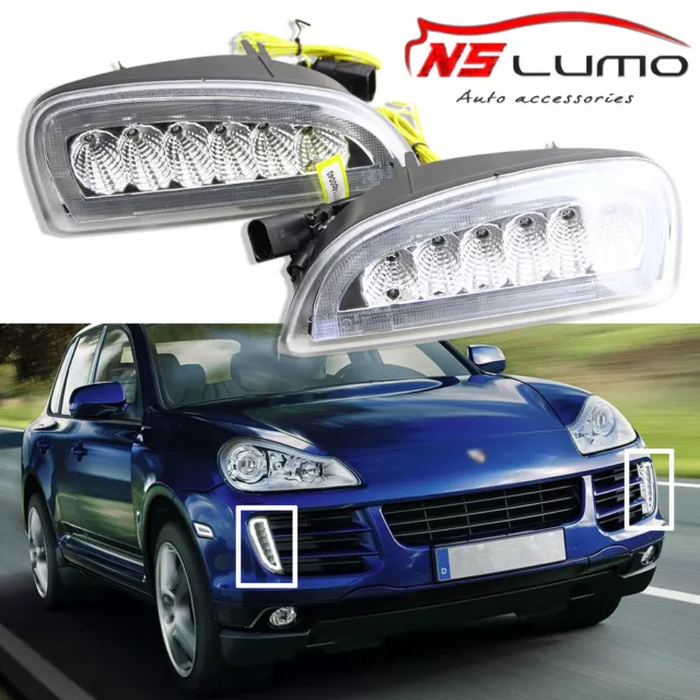 LED Tagfahrlicht + LED Blinker Porsche Cayenne Blinker mit Zulassung Porsche 955