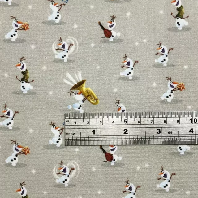 Fabric Olaf Frozen Snowman Licensed 100% Cotton 135cm wide