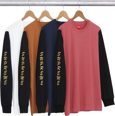 SUPREME 2 TONE Sleeve Logo XL Top White Black Shirt New $67.00 ...