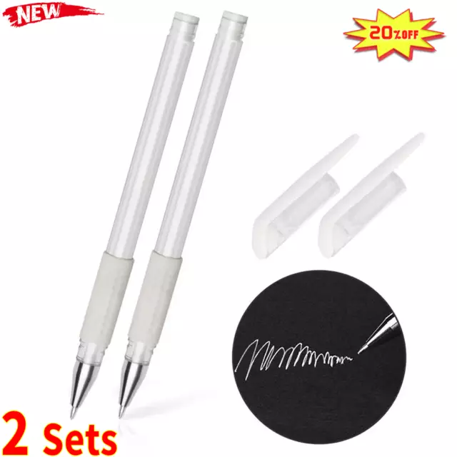 2Sets Surgical White Eyebrow Tattoo Skin Marker Pen no-Microblading Ruler