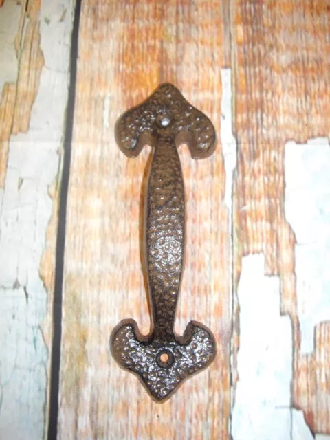 Cast Iron Antique Style RUSTIC BROWN ARROW Gate Shed Furniture Door Handle
