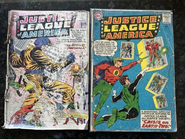 Justice League of America #20 & #22 1963 DC Comic Books W/ Crisis On Earth Pt.2