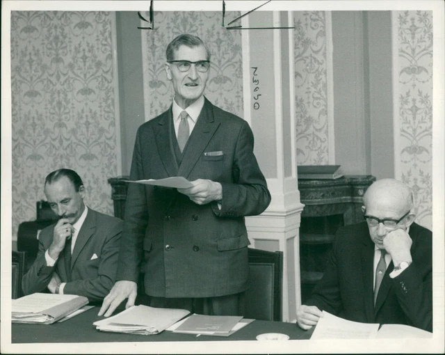 Ronald Baines Ogden with Mr Denis Ragg and M. H... - Vintage Photograph 1873468