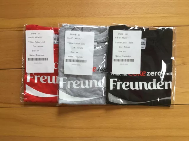 1x Cola T-Shirt, S, L, XL, XXL ( Frauen,Female) Rot, Grau, Schwarz, Neu, OVP