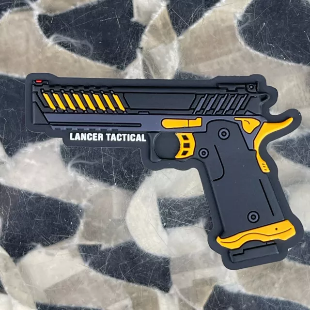 NEW Lancer Tactical Knightshade PCV Patch - Black/Yellow