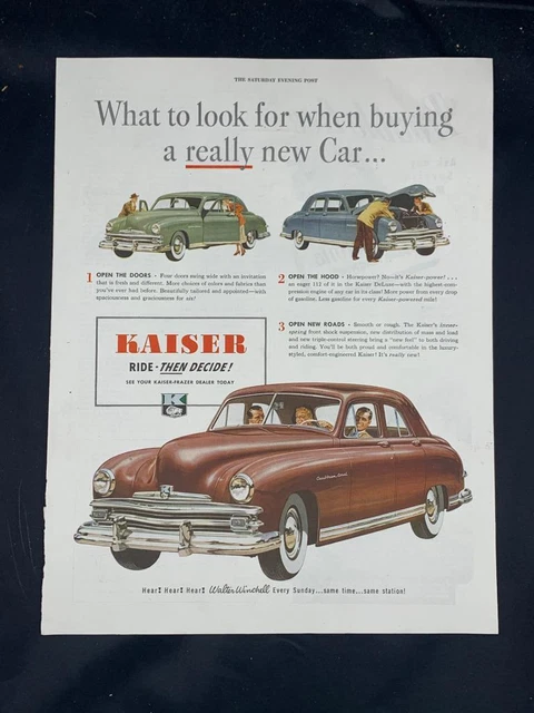 Magazine Ad* - 1949 - Kaiser Caribbean Coral