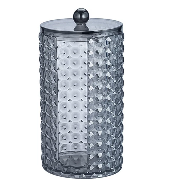 Boîte de rangement acrylique Ellipse Swab Organizer Makeup Cotton Holding Box av
